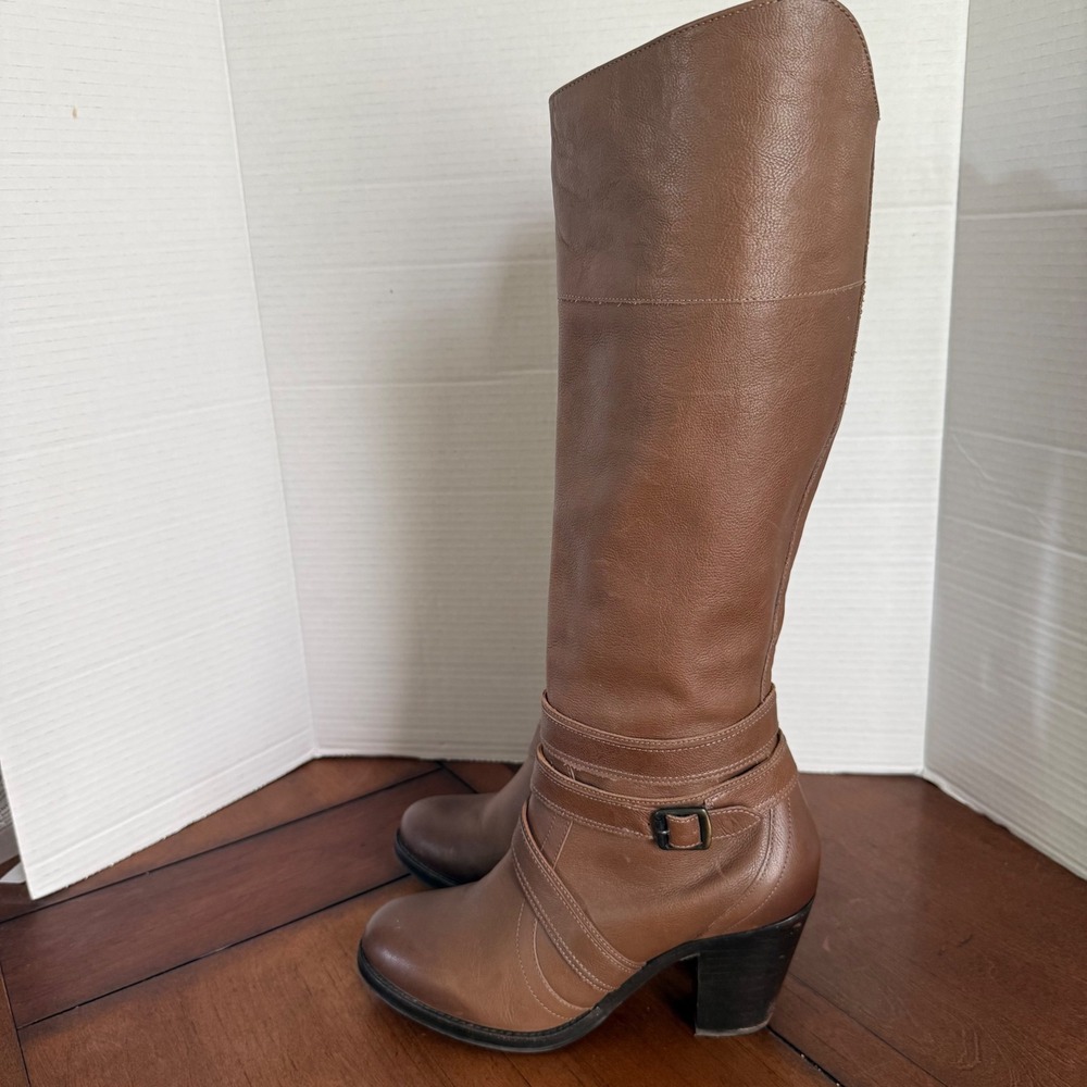 Ariat York High Society Brown Leather Knee High Riding Boots Womens 7.5B Zip